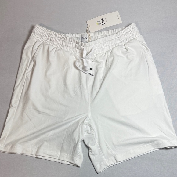 feat Other - Feat Clothing Men’s Roam Performance Shorts in White  Size Large